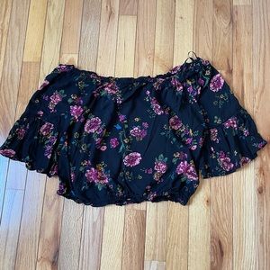 Off shoulder floral top